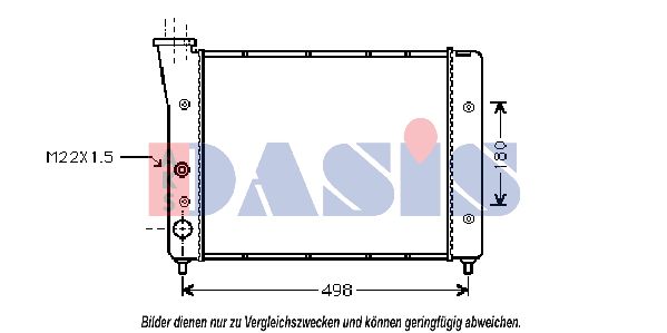 AKS DASIS Radiaator,mootorijahutus 041200N